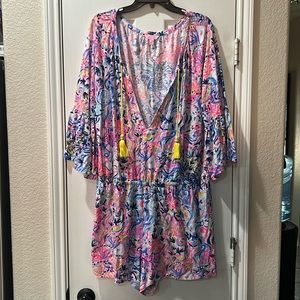 Lilly Pulitzer Multicolor Floral Romper